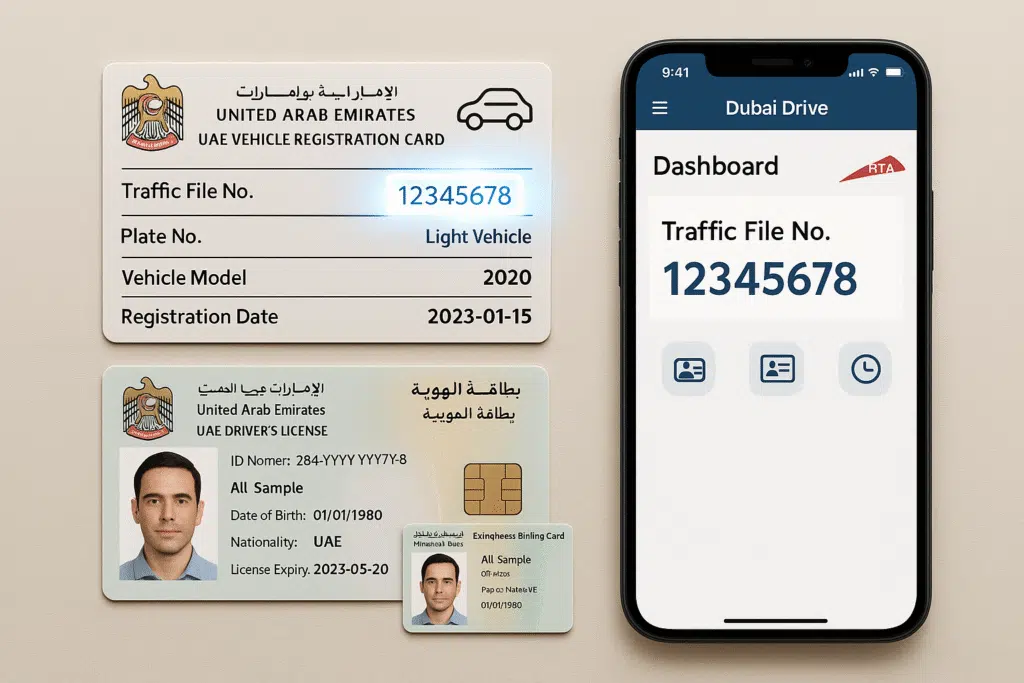 Details of UAE traffic file number