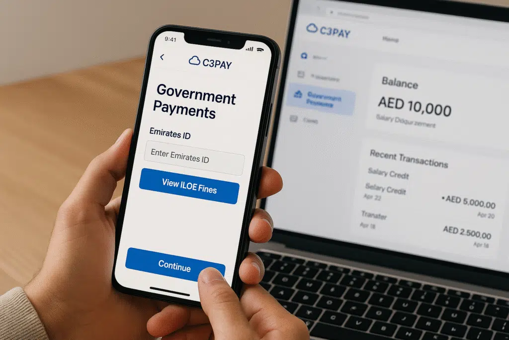 A screenshot of C3 Pay