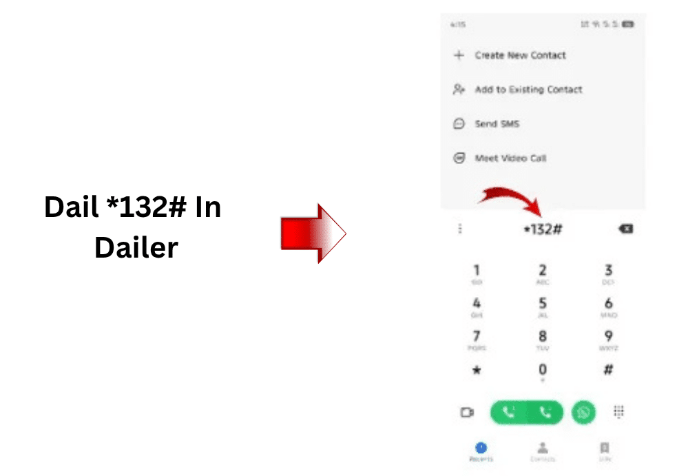 Dial *132# in mobile phone dialer to check DU number and SIM details in UAE