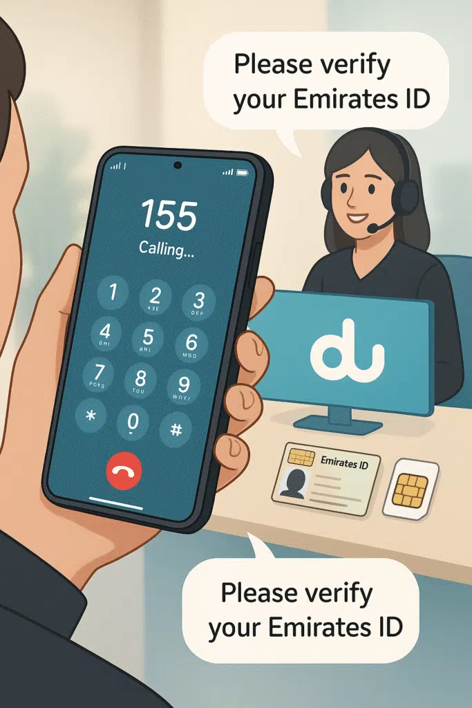 Dialing DU Customer Support