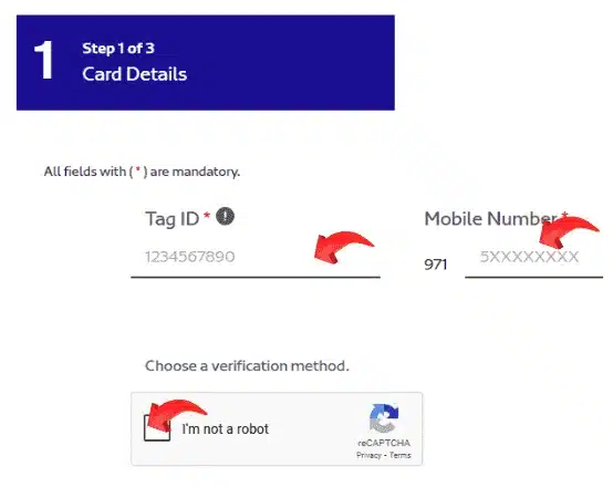 A screenshot of RTA Dubai Website