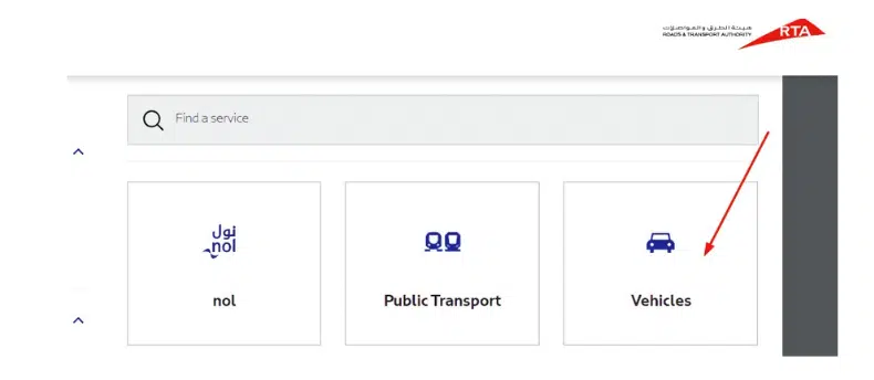 A screenshot of RTA Dubai