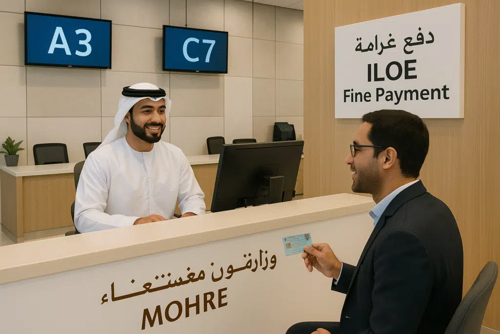 Two UAE man sitting on a table