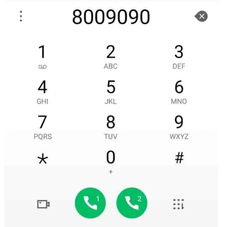 A screenshot of Mobile Phone Dial