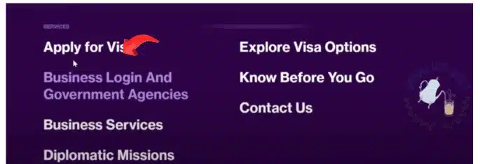 Saudi eVisa website