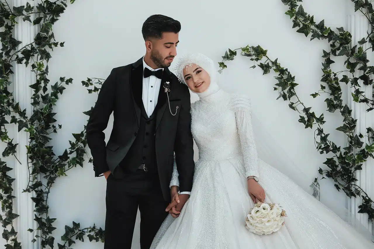 wedding, newlyweds, marriage, love, romantic, couple, man and woman, portrait, muslim, wedding, wedding, wedding, wedding, wedding, marriage