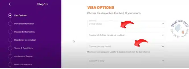Saudi eVisa website
