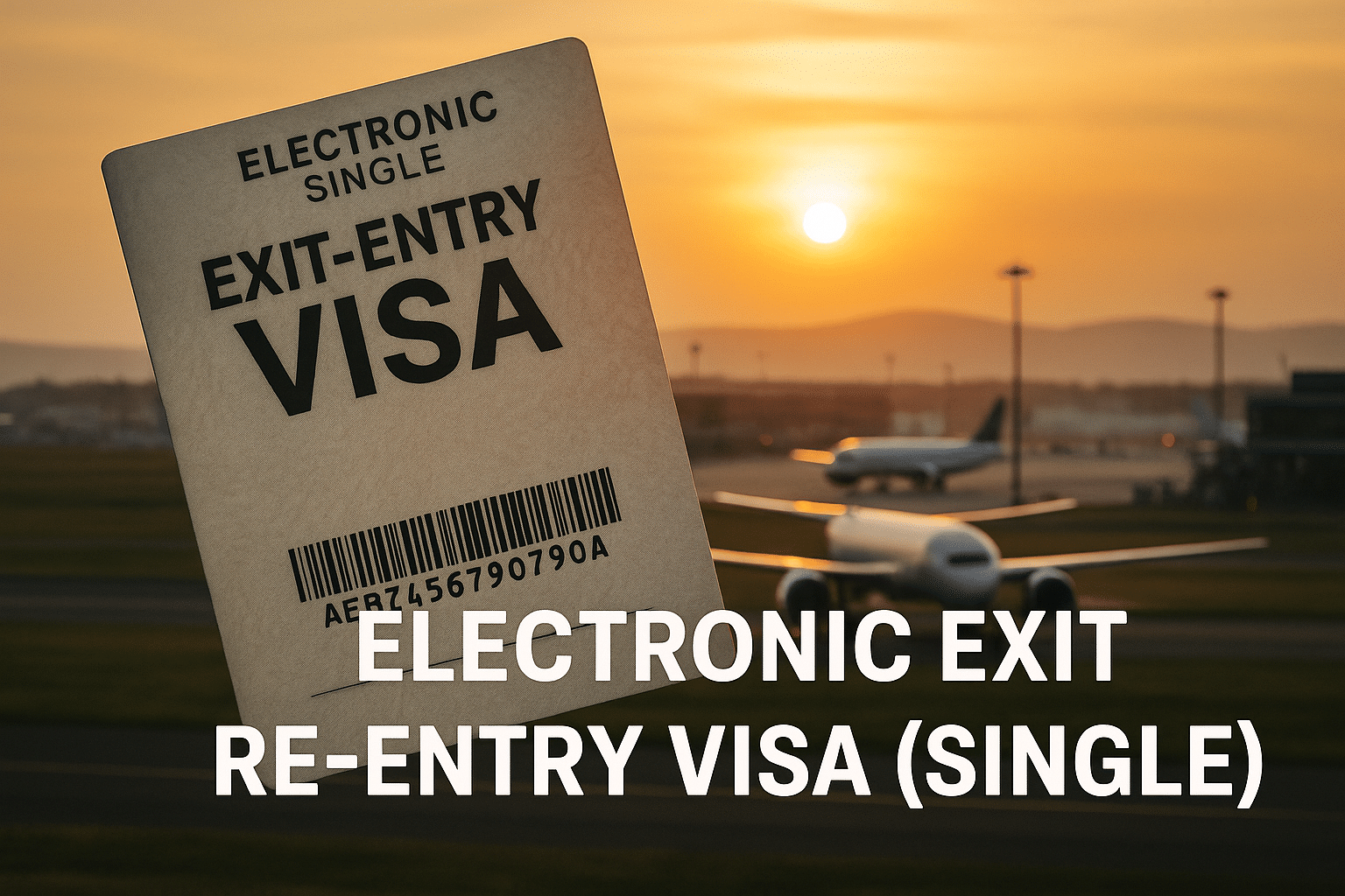 A photo of electronic re-entry visa