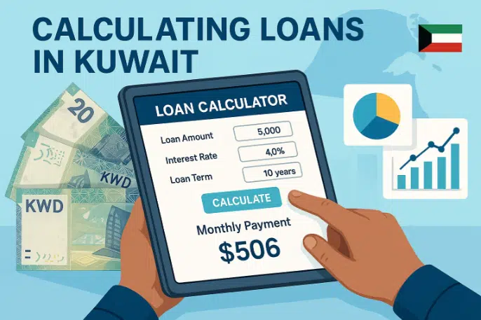 An Infographics on How to Calculate a Loan in Kuwait