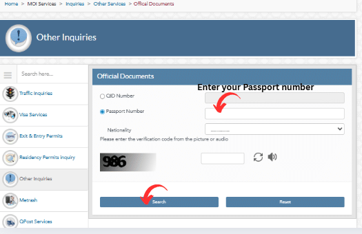 A Screenshot of Metrash2 Website