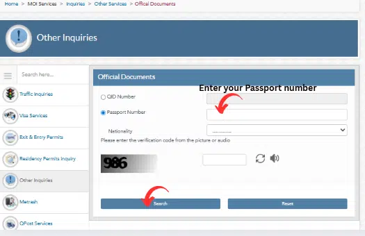 A Screenshot of Metrash2 Website