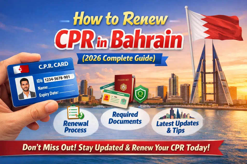An Infographics on Renew CPR in Bahrain