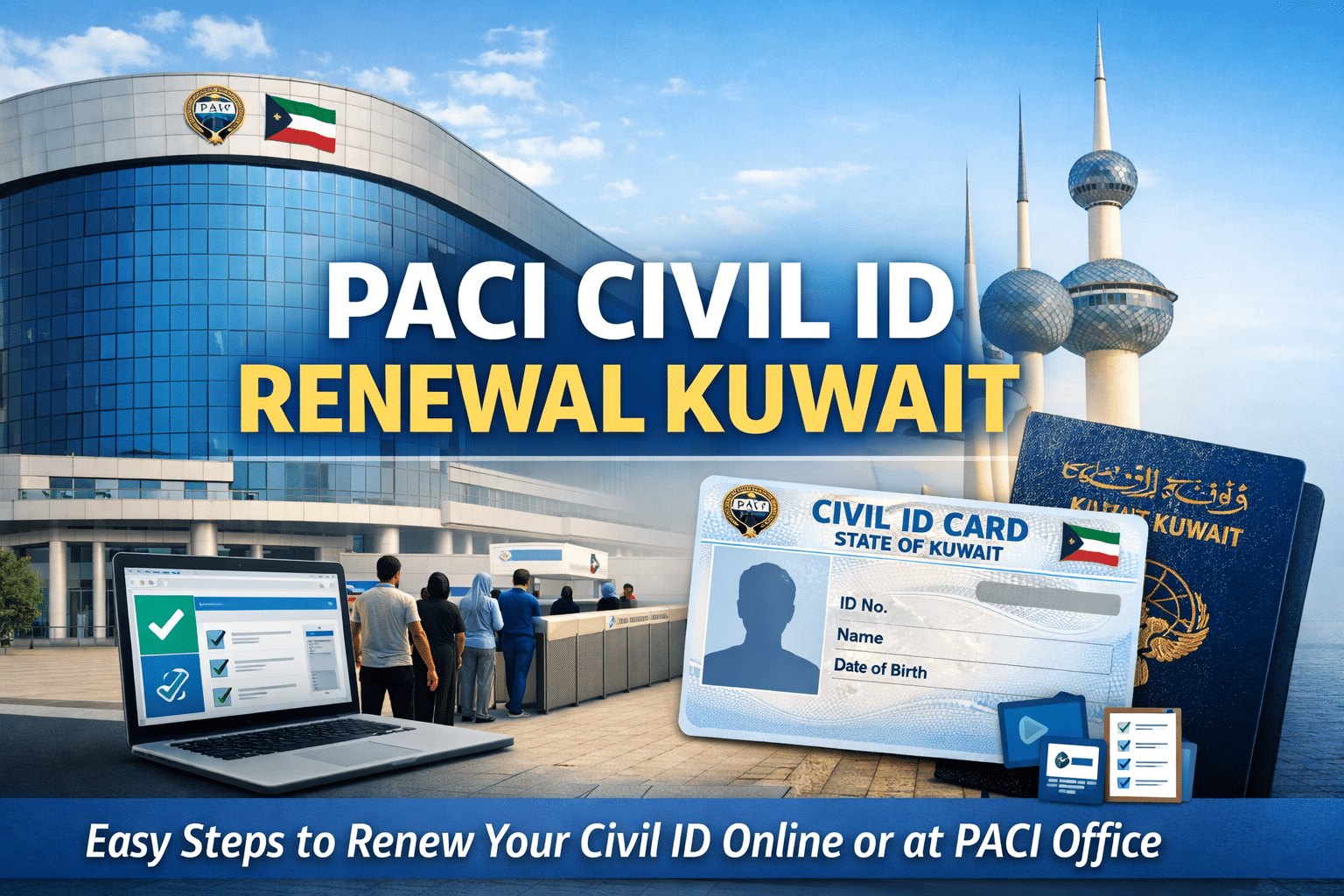PACI Civil ID Renewal Kuwait: Online & Office Guide