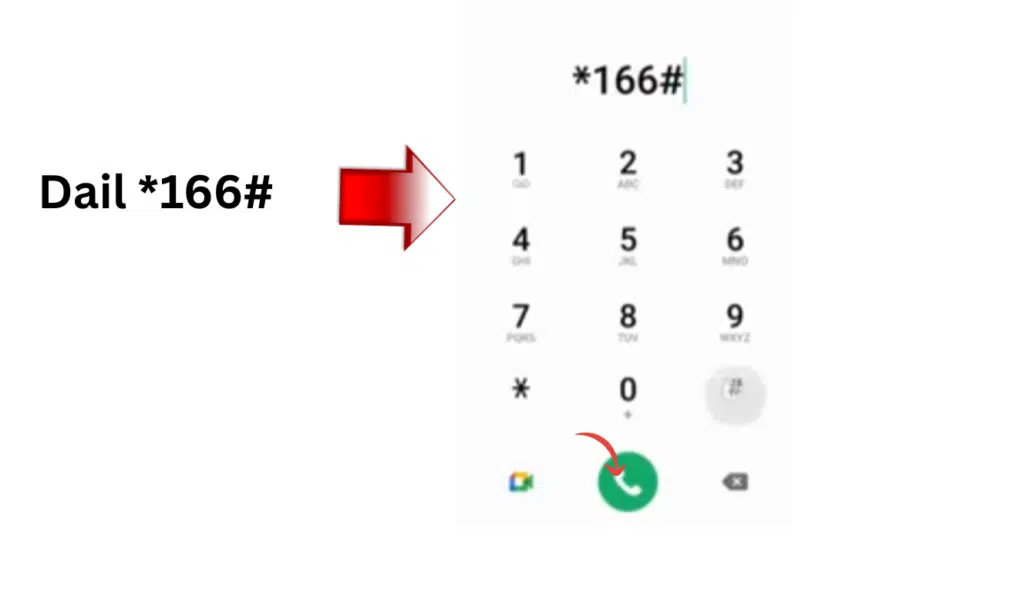 Dial *166# code to check STC balance on mobile phone
