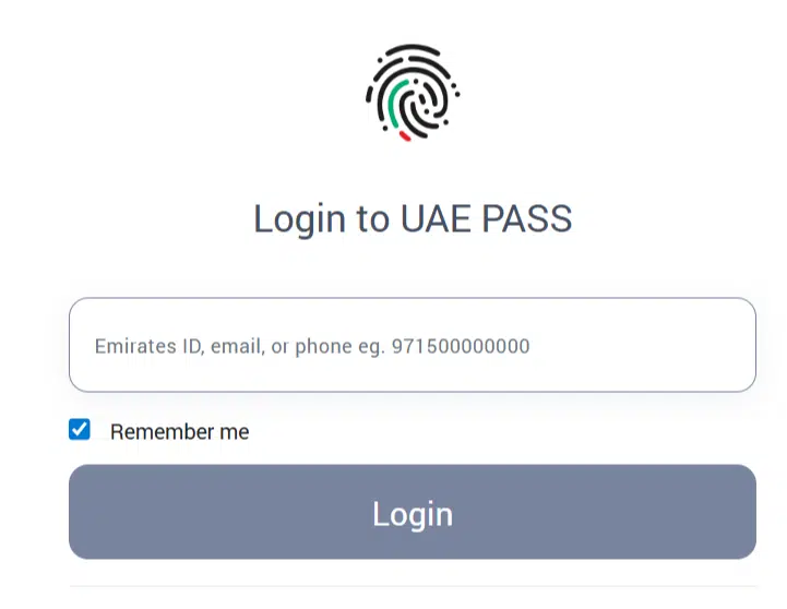 Login with UAE Pass image