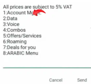 Dial *101# on phone to check Etisalat number
