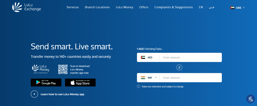 A Screenshot of Lulu exchange Website