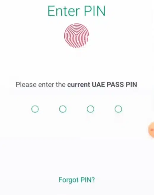 UAE PASS authentication request from My Etisalat UAE app with confirm button