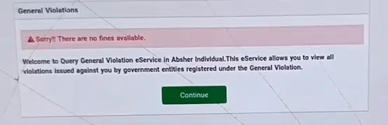 Iqama fine check Absher no fines available result Saudi violations status