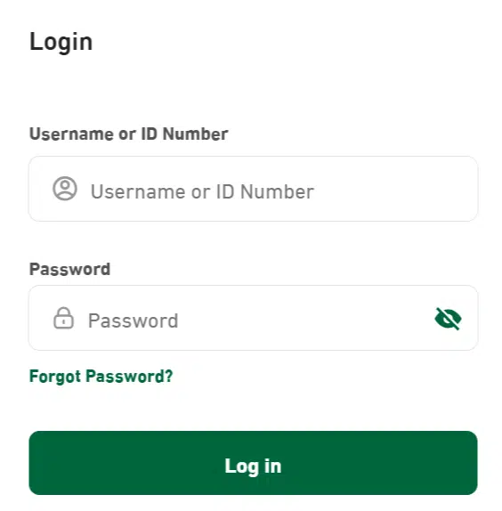 Absher login page Saudi Arabia showing username ID and password fields for accessing Jawazat services