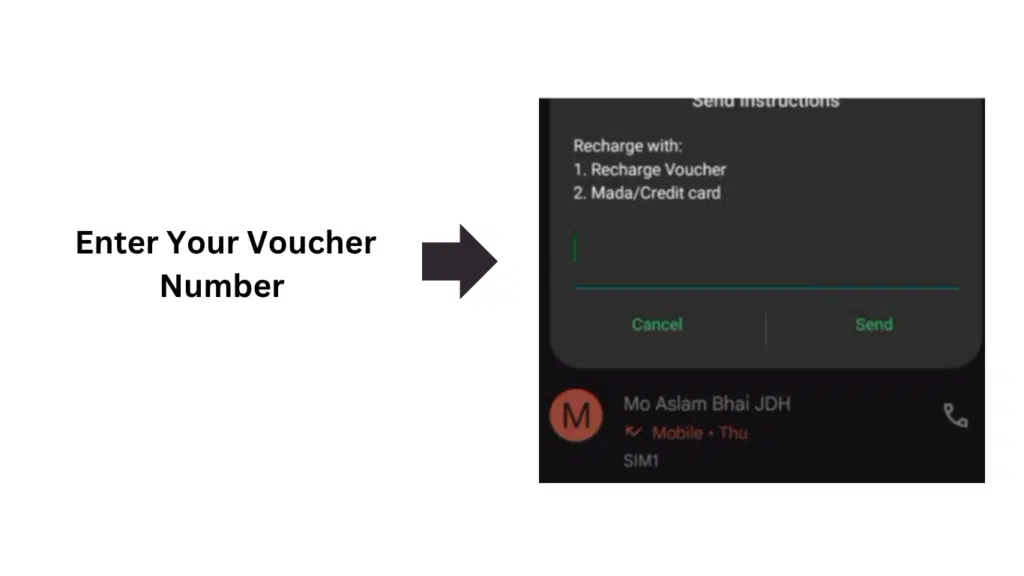 Virgin Recharge Code guide showing where to enter a Virgin voucher number for mobile recharge.