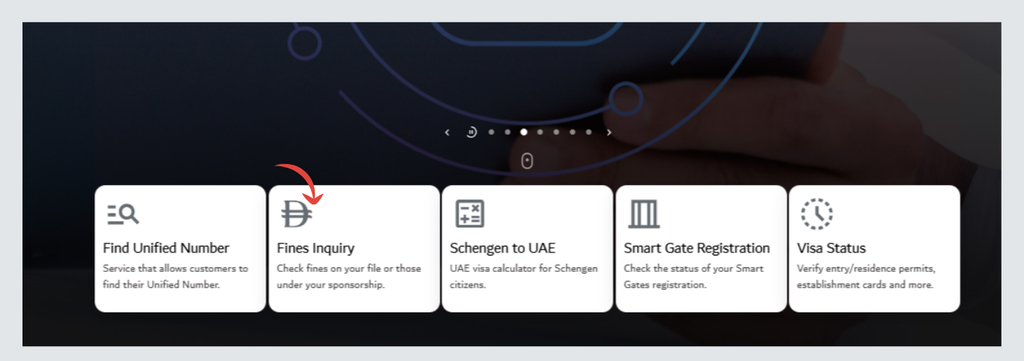 GDRFA Dubai Fines Inquiry service to check Emirates ID fines in the UAE.